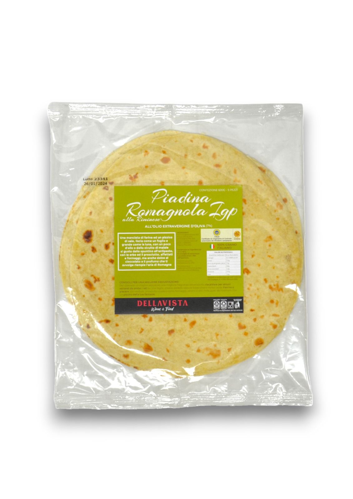 Piadina Romagnola Olio (1a)